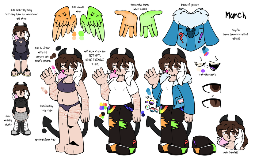 Detailed Reference - 40$ (+10$ if making a custom)